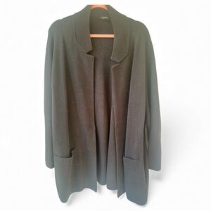 Talbots Collared Knit Open Cardigan 2X